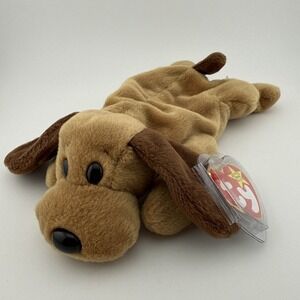 Ty Beanie Babies BONES The Dog 4th Gen Tags PVC Pellets 1-18-94 1993 Style 4001